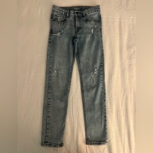 018.Zara Kids, Mid Blue,Distressed, Skinny Fit Jeans, Size 10